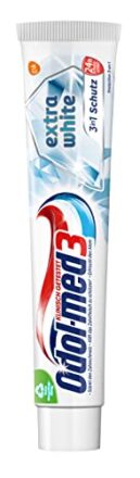 Odol-med3 Extra White Zahnpasta, mit Mikro-Whitening-Partikeln und Zahnweiß-Schutz-Formel, 75ml  