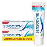 Sensodyne Sensitiv Extra Frisch Zahncreme, tägliche Zahnpasta, bei schmerzempfindlichen Zähnen, 2x75ml  